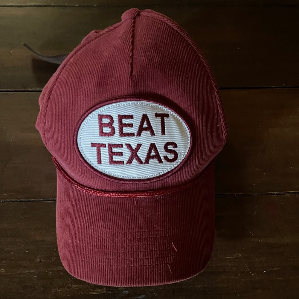 Oklahoma Corduroy Beat Texas Adjustable Hat